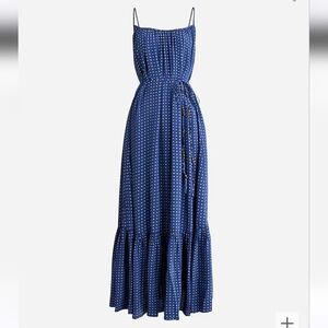 J. Crew Caspia Dress in Dot Crepe de Chine